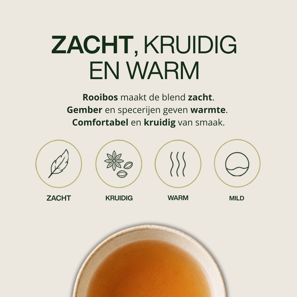 Gember Rooibos Blend | Cafeïnevrij voor de avond