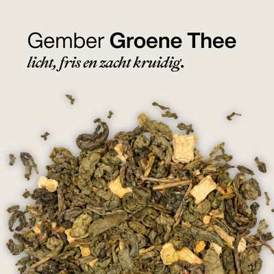 Gember met Groene Thee | Licht, fris & mild