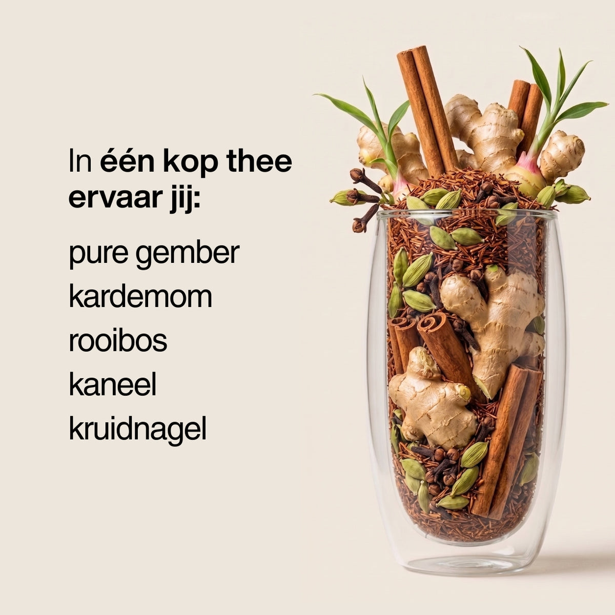 Gember Rooibos Blend | Cafeïnevrij voor de avond
